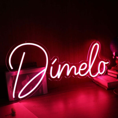 Dimelo Red Led Neon Sign - Shineneon