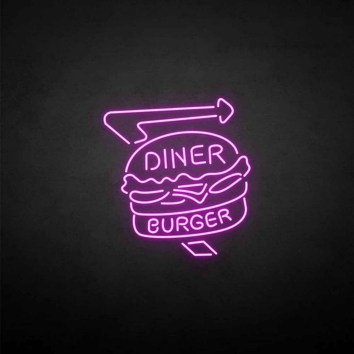 Diner Burger Led Neon Sign | Shineneon