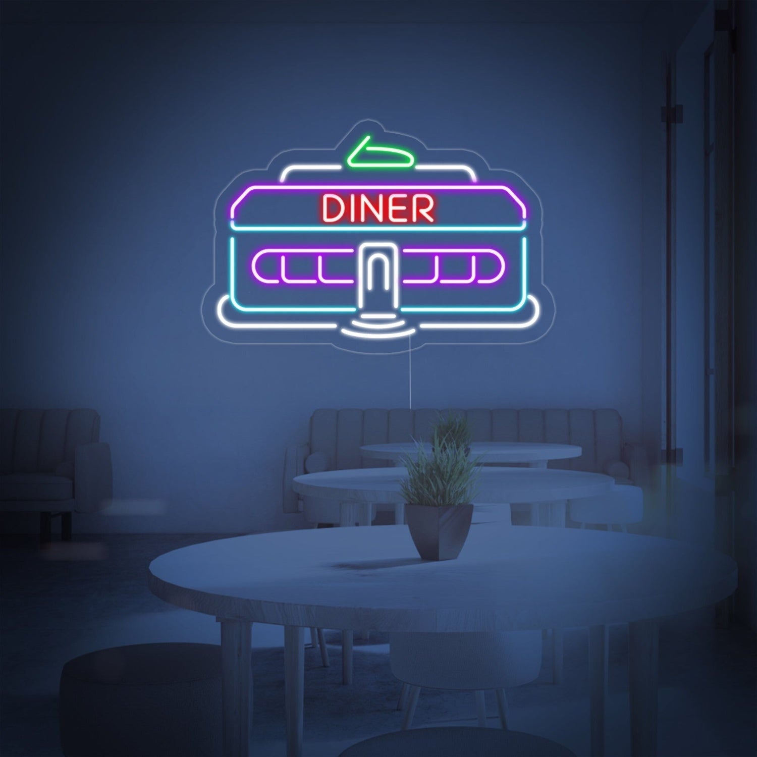 Diner Car 1950 Led Neon Sign | Shineneon
