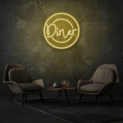 Diner On A Plate Neon Nostalgic Eats And Treats | Shineneon