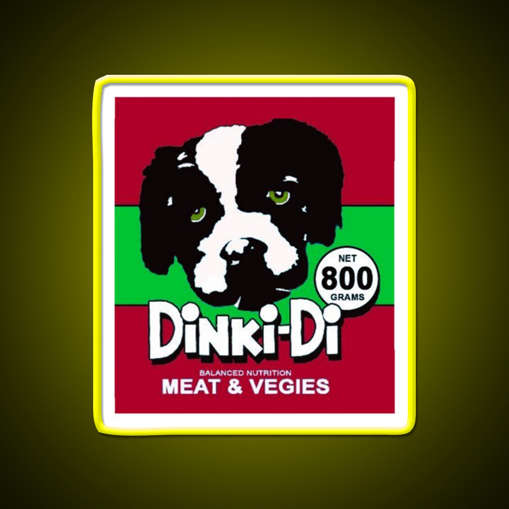 Dinky Di Advert Film Copy Snack Food Led Neon Sign Rgb Color - Custom LED neon sign front view