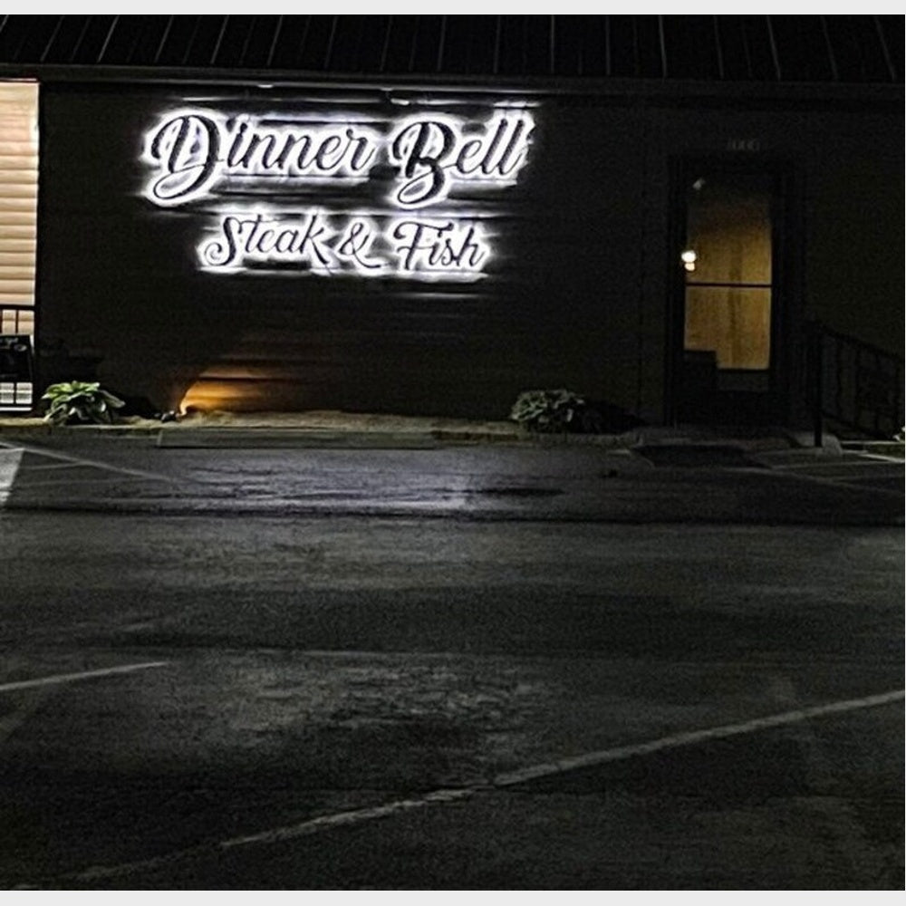 Dinner Bell Steak Fish 3D Backlit Channel Letters Led Light Sign - Shineneon