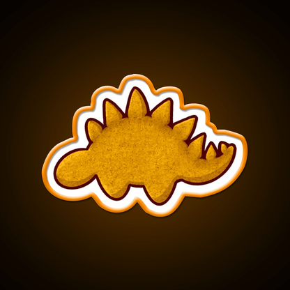 Dino Nugget Steg Snack Food Led Neon Sign Rgb Color - Shineneon