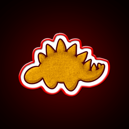 Dino Nugget Steg Snack Food Led Neon Sign Rgb Color - Shineneon