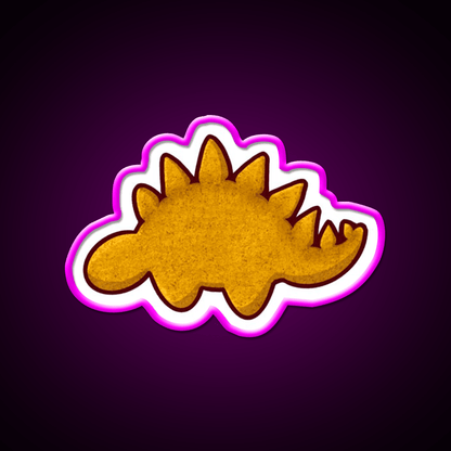Dino Nugget Steg Snack Food Led Neon Sign Rgb Color - Shineneon