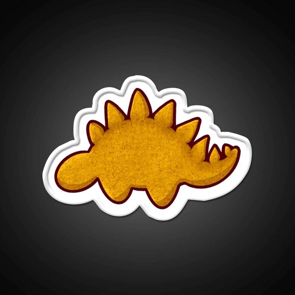 Dino Nugget Steg Snack Food Led Neon Sign Rgb Color - Shineneon