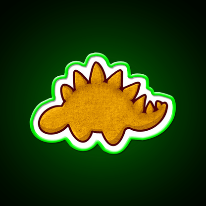 Dino Nugget Steg Snack Food Led Neon Sign Rgb Color - Shineneon
