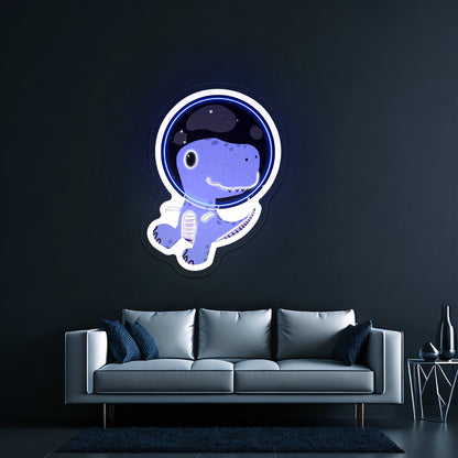 Dinosaur Astronaut Neon Signs Cute Led Signs For Kids - Shineneon