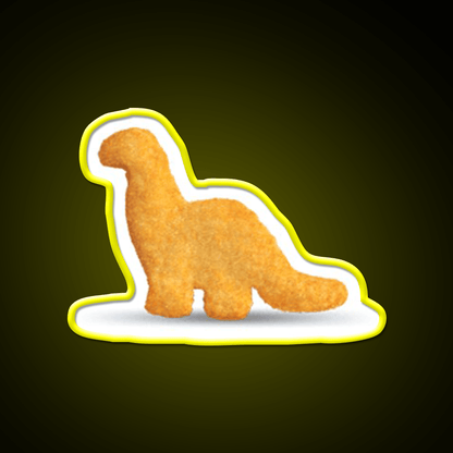 Dinosaur Chicken Nugget Brachiosaurus Snack Food Led Neon Sign Rgb Color - Shineneon