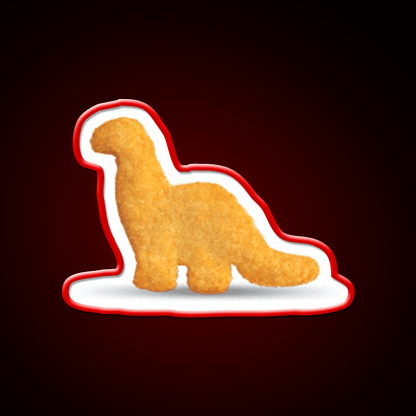 Dinosaur Chicken Nugget Brachiosaurus Snack Food Led Neon Sign Rgb Color - Shineneon