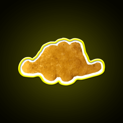 Dinosaur Chicken Nugget Stegosaurus Snack Food Led Neon Sign Rgb Color - Shineneon