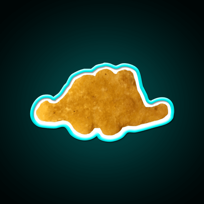 Dinosaur Chicken Nugget Stegosaurus Snack Food Led Neon Sign Rgb Color - Shineneon
