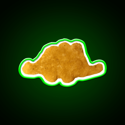 Dinosaur Chicken Nugget Stegosaurus Snack Food Led Neon Sign Rgb Color - Shineneon