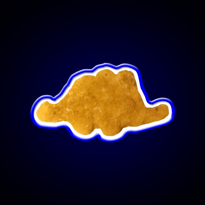 Dinosaur Chicken Nugget Stegosaurus Snack Food Led Neon Sign Rgb Color - Shineneon