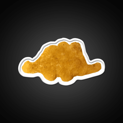 Dinosaur Chicken Nugget Stegosaurus Snack Food Led Neon Sign Rgb Color - Shineneon