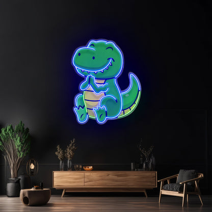 Dinosaur Clapping Led Neon Sign Light Custom Led Signs - Shineneon