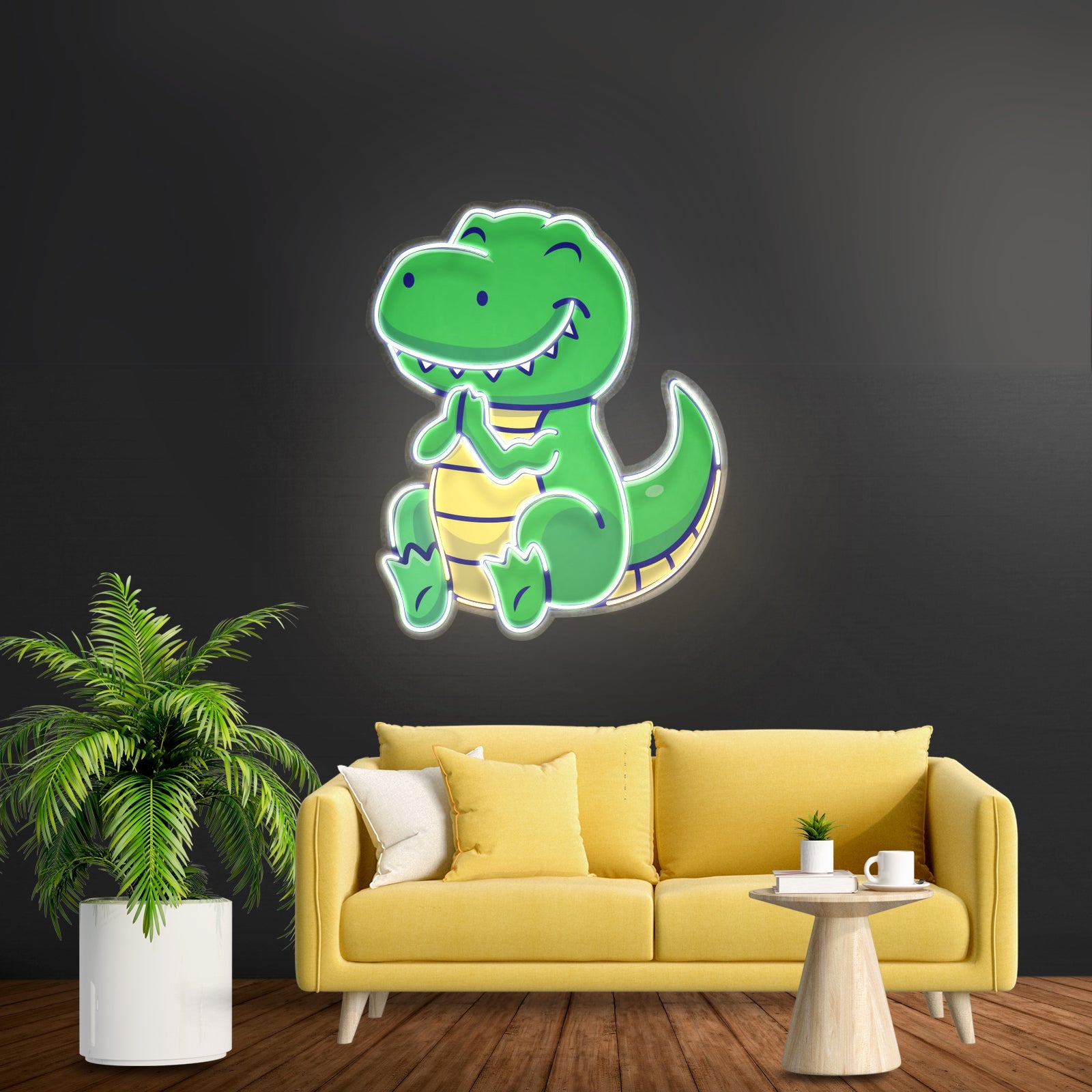 Dinosaur Clapping Led Neon Sign Light Custom Led Signs - Shineneon