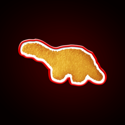 Dinosaur Nugget Fast Food Led Neon Sign For Burger Place Rgb Color - Shineneon