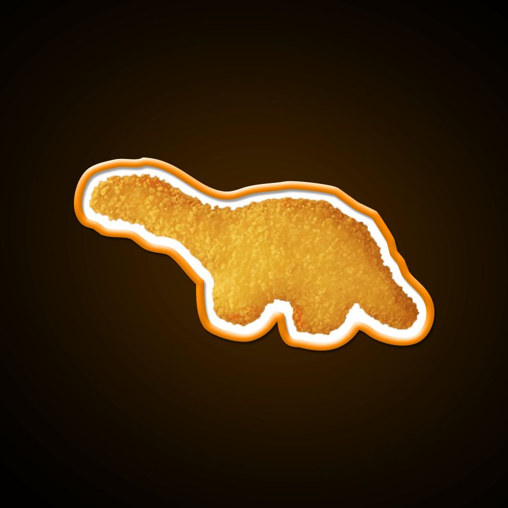 Dinosaur Nugget Fast Food Led Neon Sign For Burger Place Rgb Color - Shineneon