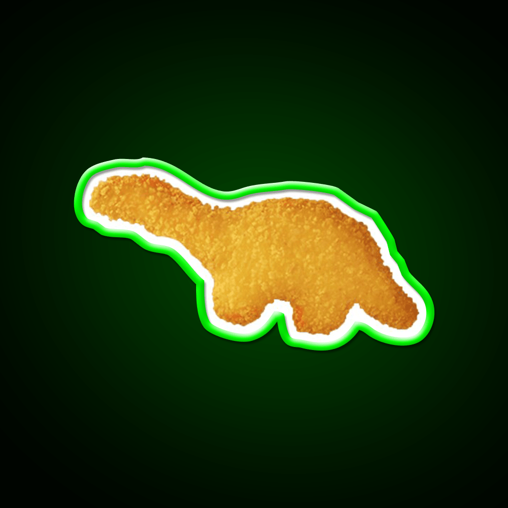 Dinosaur Nugget Fast Food Led Neon Sign For Burger Place Rgb Color - Shineneon
