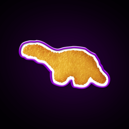 Dinosaur Nugget Fast Food Led Neon Sign For Burger Place Rgb Color - Shineneon