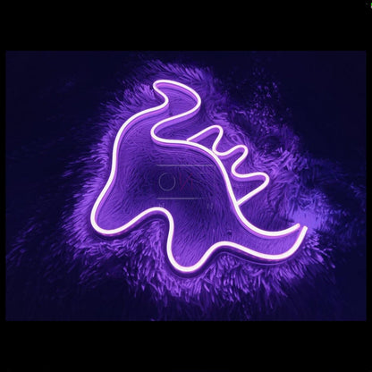 Dinosaur Purple Led Neon Sign For Kids Room Creative Space Decor | Shineneon
