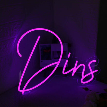 Dins Pink Led Neon Sign - Shineneon
