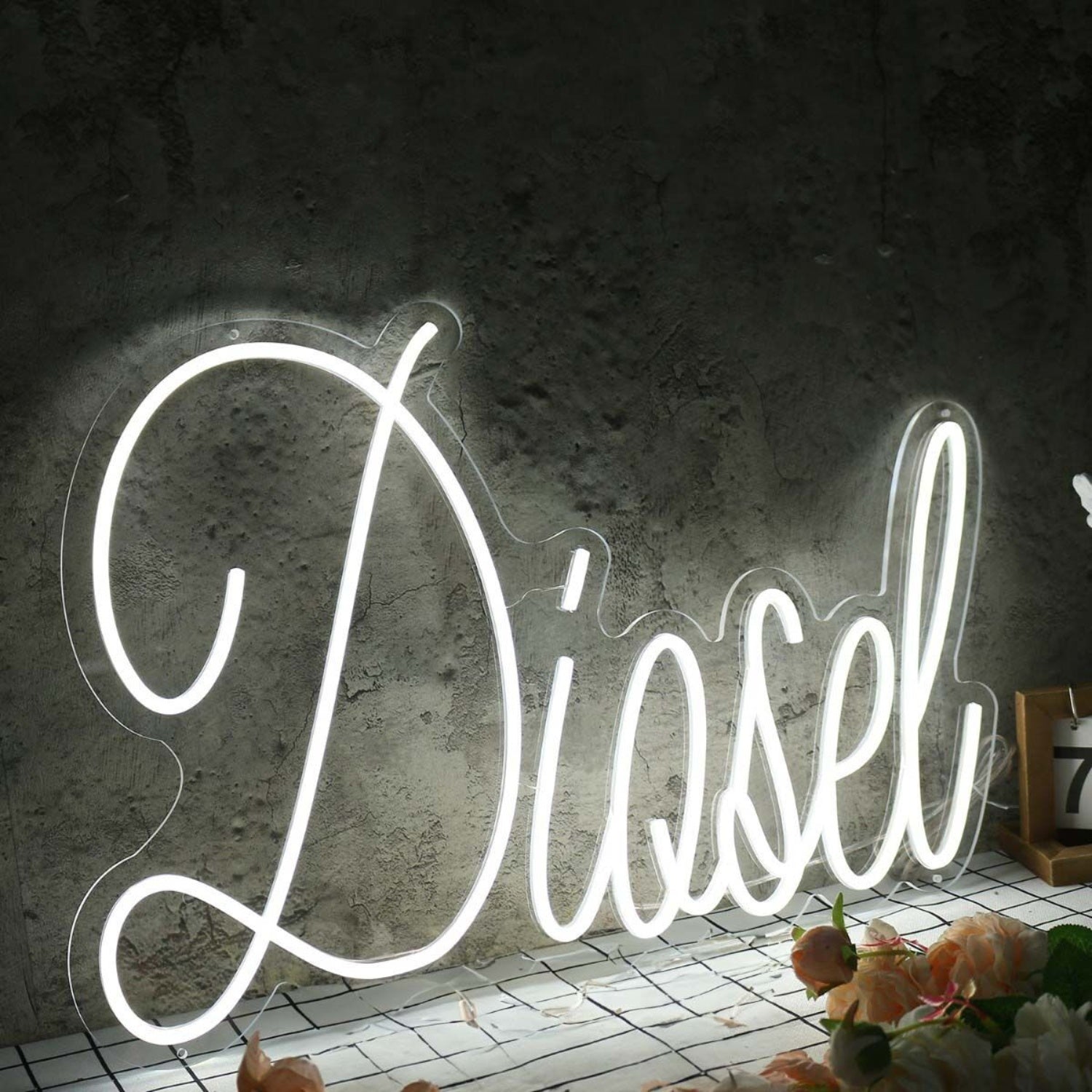 Diosel White Led Neon Sign - Shineneon
