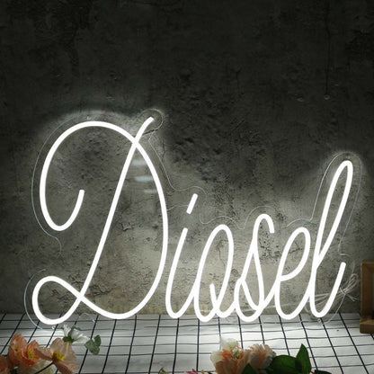 Diosel White Led Neon Sign - Shineneon