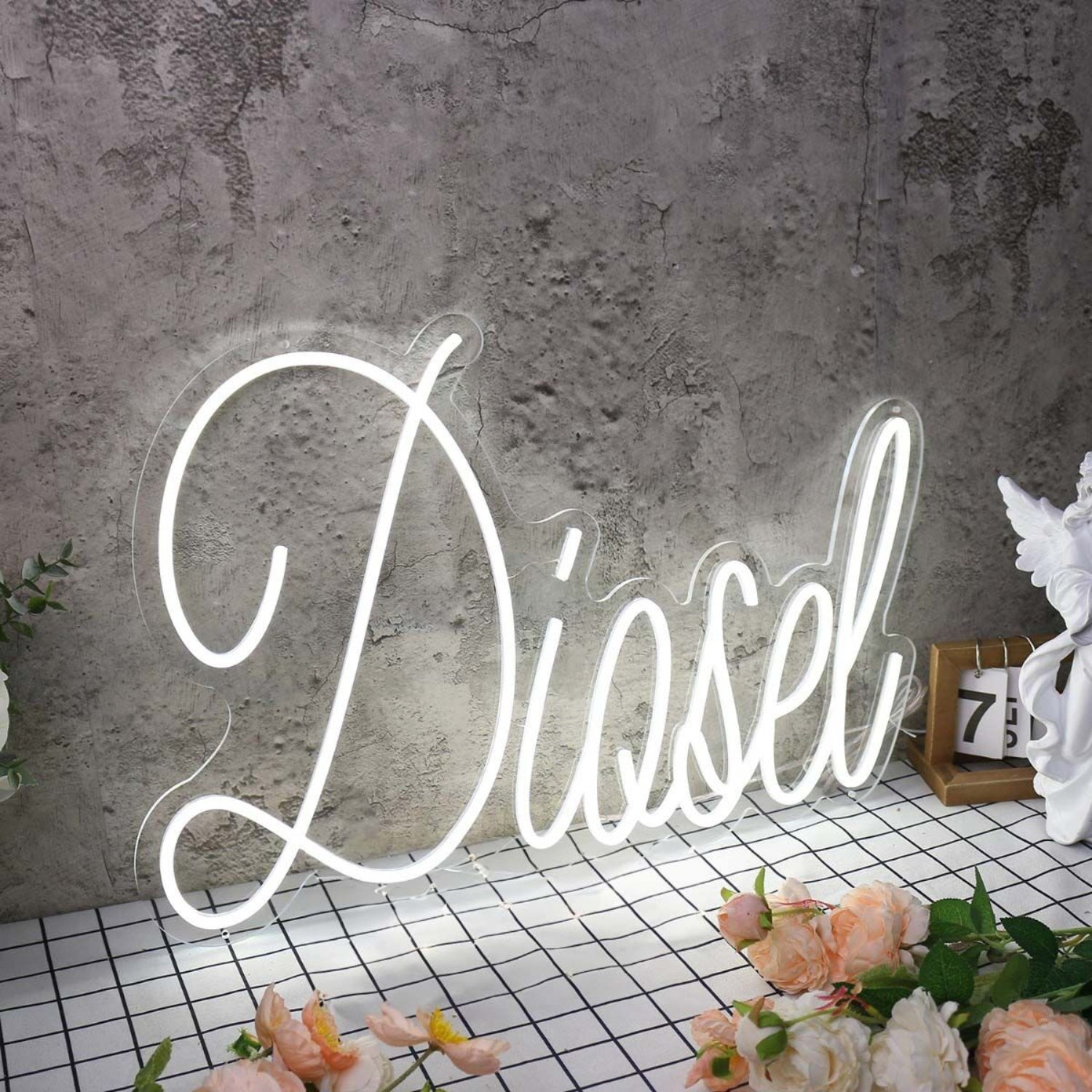 Diosel White Led Neon Sign - Shineneon