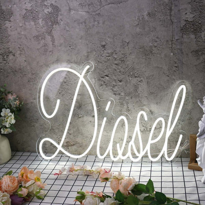 Diosel White Led Neon Sign - Shineneon