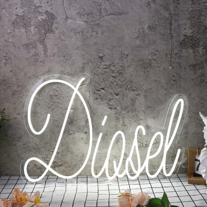 Diosel White Led Neon Sign - Shineneon