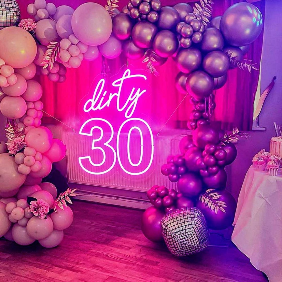 Dirty 30 Happy Birthday Led Sign Business Neon Sign