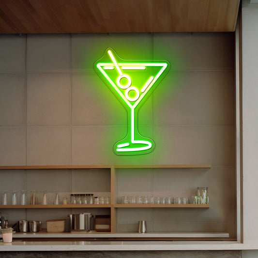 Dirty Martini Neon Signs For Bar Wall Decor