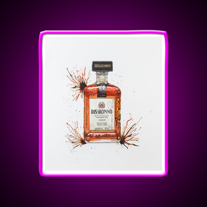 Disaronno Cocktail Bar Decor Led Neon Sign Rgb Color - Neon sign mounted on wall in room