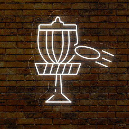 Disc Golf Victory Blue Trophy Led Neon Sign For Indoor Bar Game Room Decor | Shineneon
