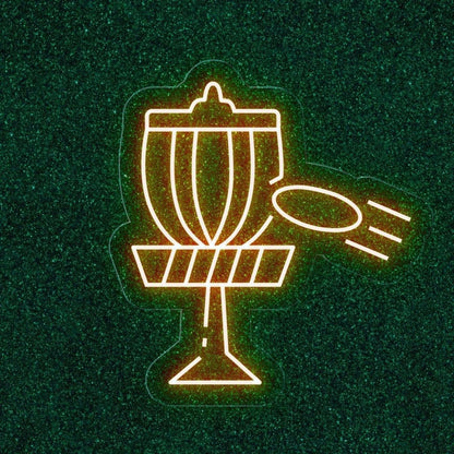 Disc Golf Victory Blue Trophy Led Neon Sign For Indoor Bar Game Room Decor | Shineneon