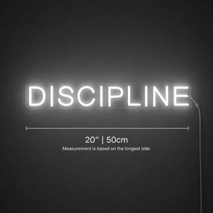 Discipline Neon Sign LED Neon Sign size image