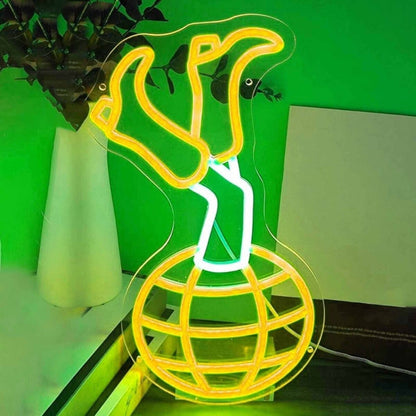 Disco Ball Cowgirl Legs Boots Led Neon Sign - Shineneon