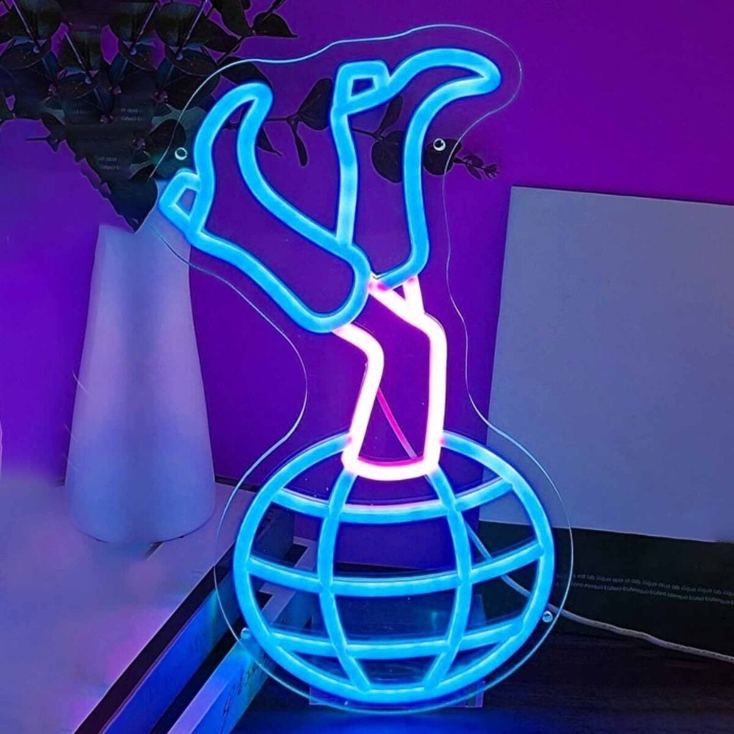 Disco Ball Cowgirl Legs Boots Led Neon Sign - Shineneon