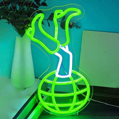 Disco Ball Cowgirl Legs Boots Led Neon Sign - Shineneon