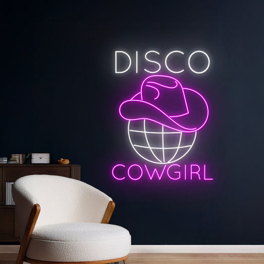 Disco Cowgirl Led Sign