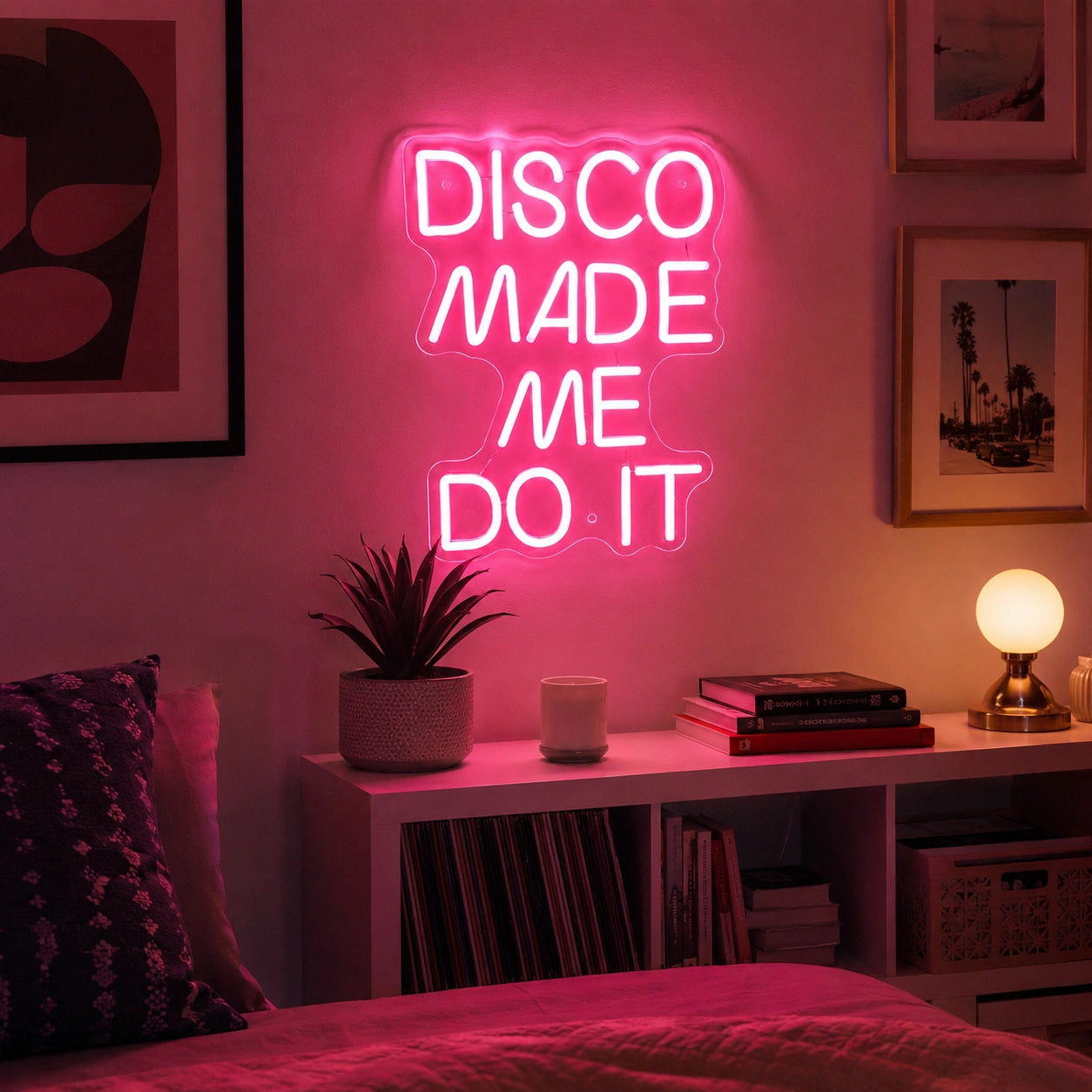 Disco Made Me Do It LED Neon Sign size image
