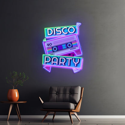 Disco Party Custom Led Signs Artwork For Sale - Shineneon