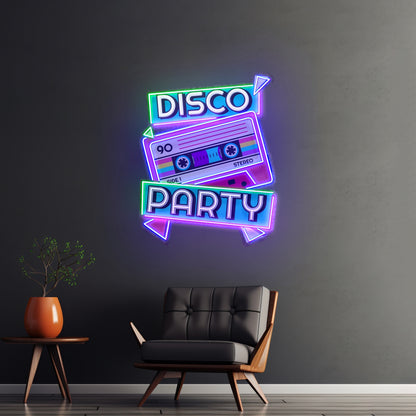 Disco Party Custom Led Signs Artwork For Sale