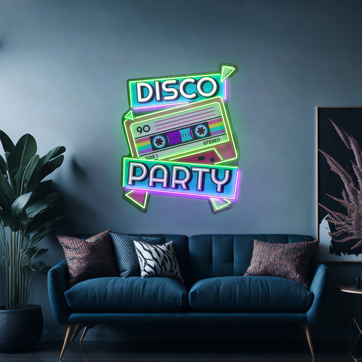 Disco Party Custom Led Signs Artwork For Sale