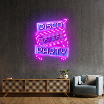 Disco Party Custom Led Signs Artwork For Sale