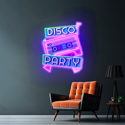 Disco Party Custom Led Signs Artwork For Sale