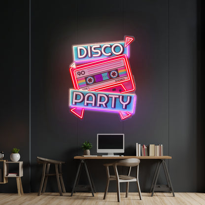 Disco Party Custom Led Signs Artwork For Sale