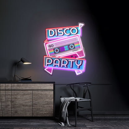 Disco Party Custom Led Signs Artwork For Sale